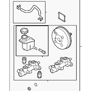 Cụm tổng phanh trên - Hyundai (58500-1G100-DS)