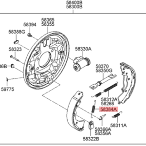 Lò xo điều chỉnh cần Bố thắng - Hyundai (58384-1G000)