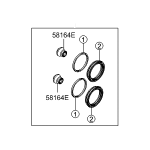 Siu piston phanh - Hyundai (58102-1GA00)