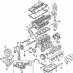Bộ xéc măng piston (ghi chú: 24) - Hyundai (23040-26170)